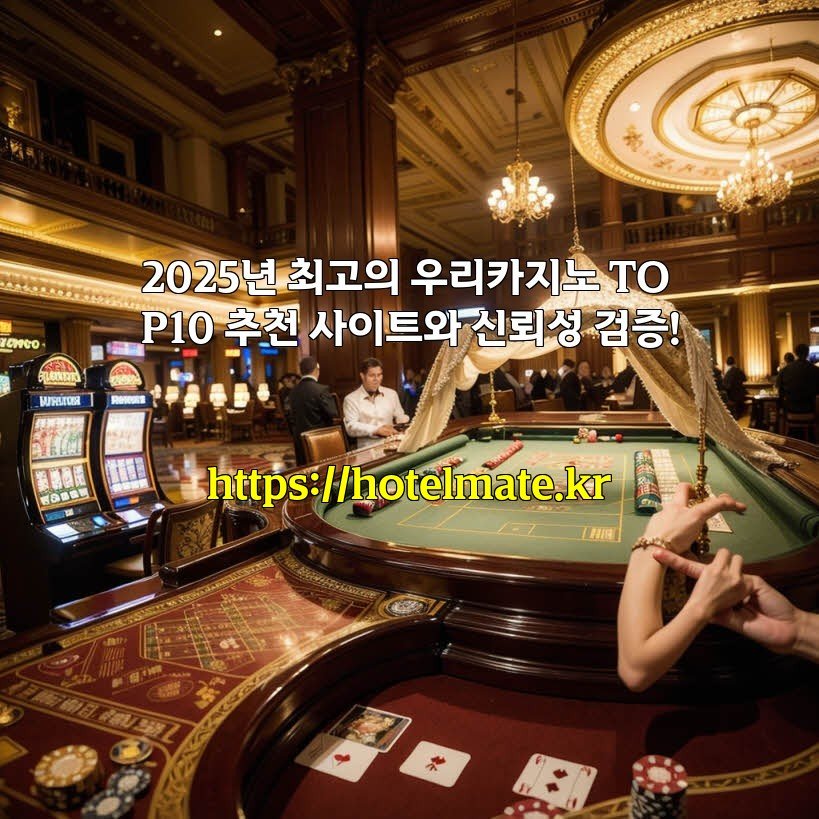 2025년 최고의 우리카지노 TOP10 추천 사이트와 신뢰성 검증!