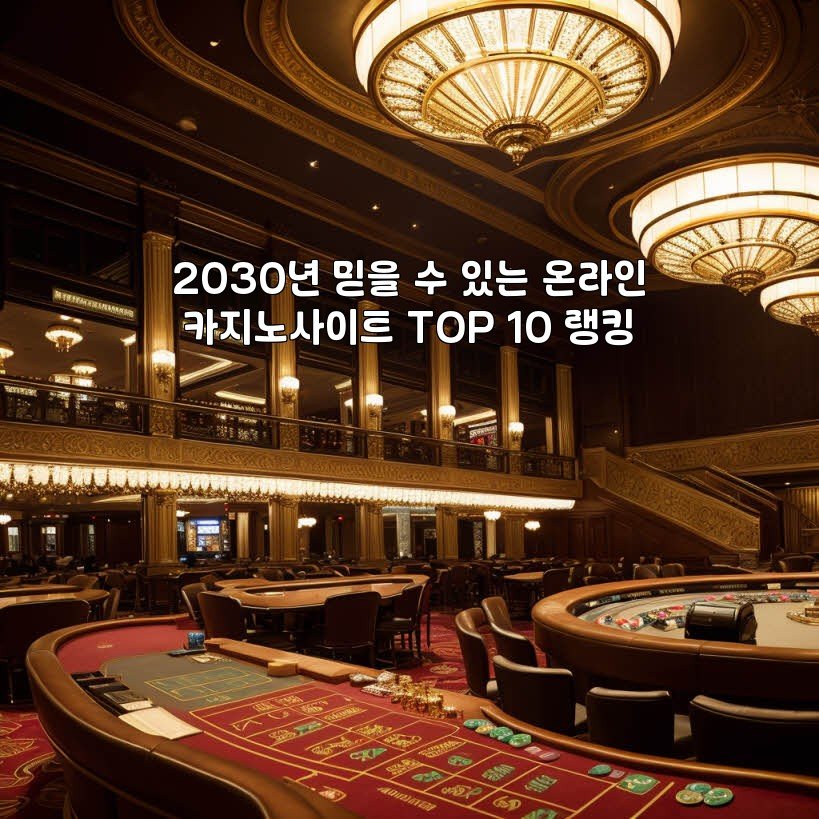2030년 믿을 수 있는 온라인 카지노사이트 TOP 10 랭킹